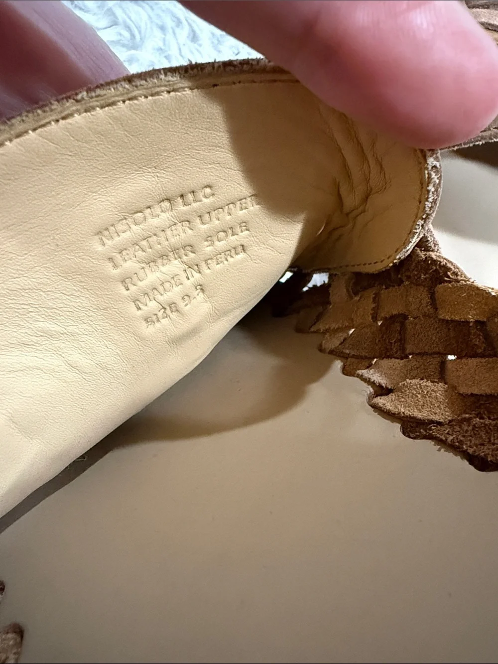 Nisolo Handwoven Leather Huarache Sandals Slip On Men's Size 9.5